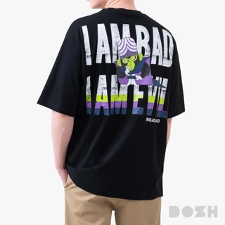 DOSH MEN'S OVERSIZED T-SHIRTS POWERPUFF GIRLS เสื้อยืดโอเวอร์ไซส์ DPGMT5002-BL (M-2XL)