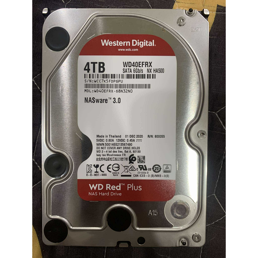 SATA-III (3Y) 4.TB WD Red(64MB., WD40EFRX)
