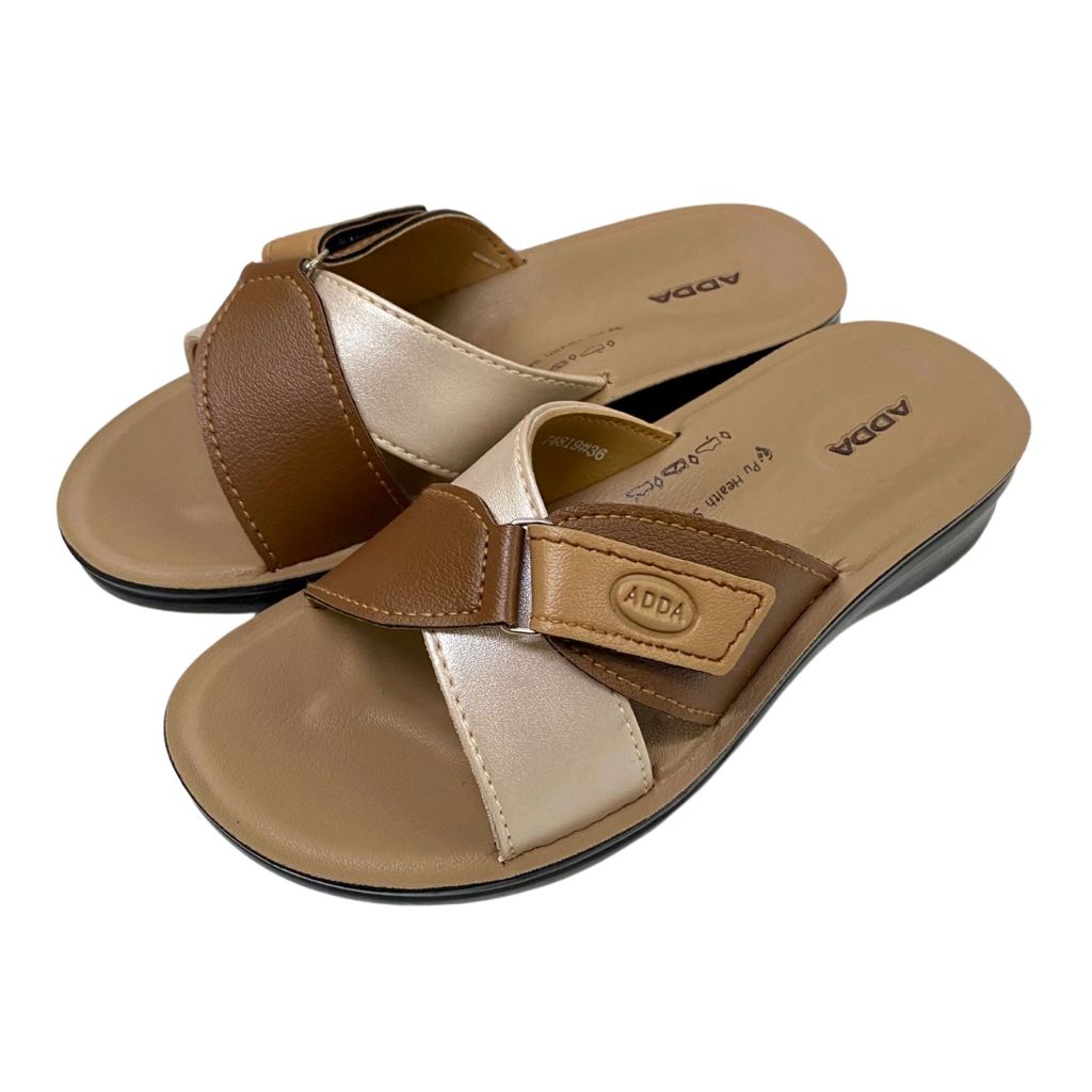 ADDA 74802 74819 74302 รองเท้าแตะลำลองผู้หญิง ดีไซน์เรียบหรู ใส่สบาย พื้นนุ่ม ไซส์ 35-41 - รูปที่ 4