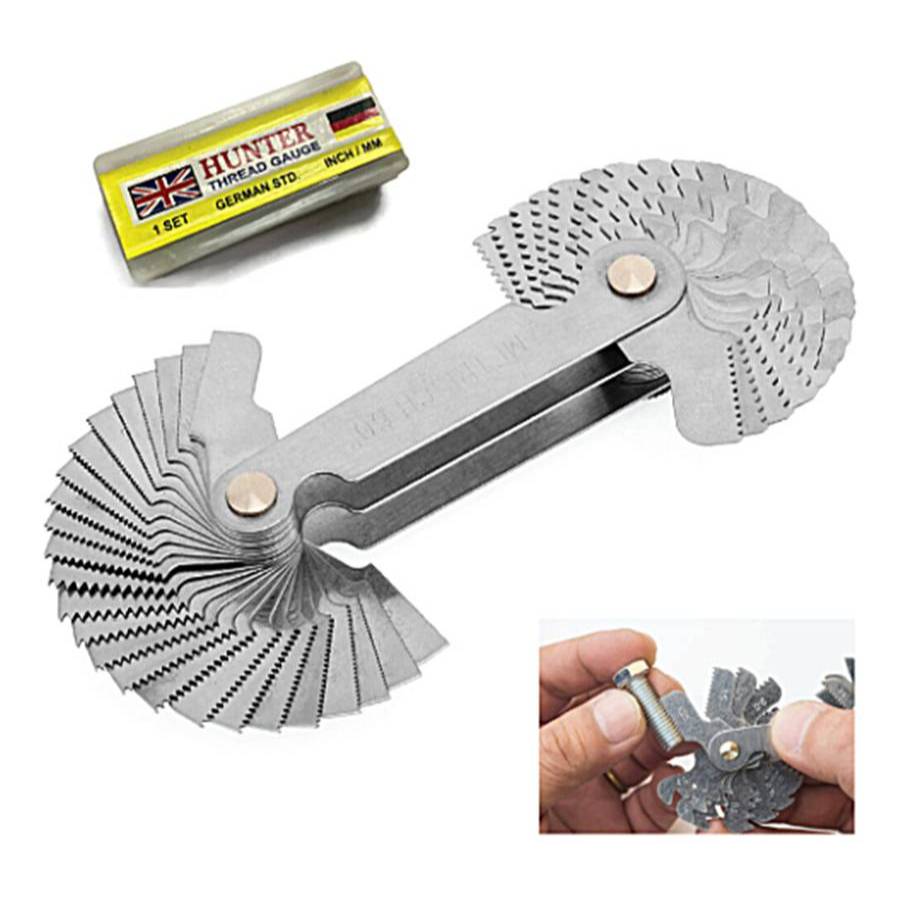 หวีวัดเกลียวเยอรมัน 52 ใบ – นิ้ว และ มิล (INCH-MM) hunter