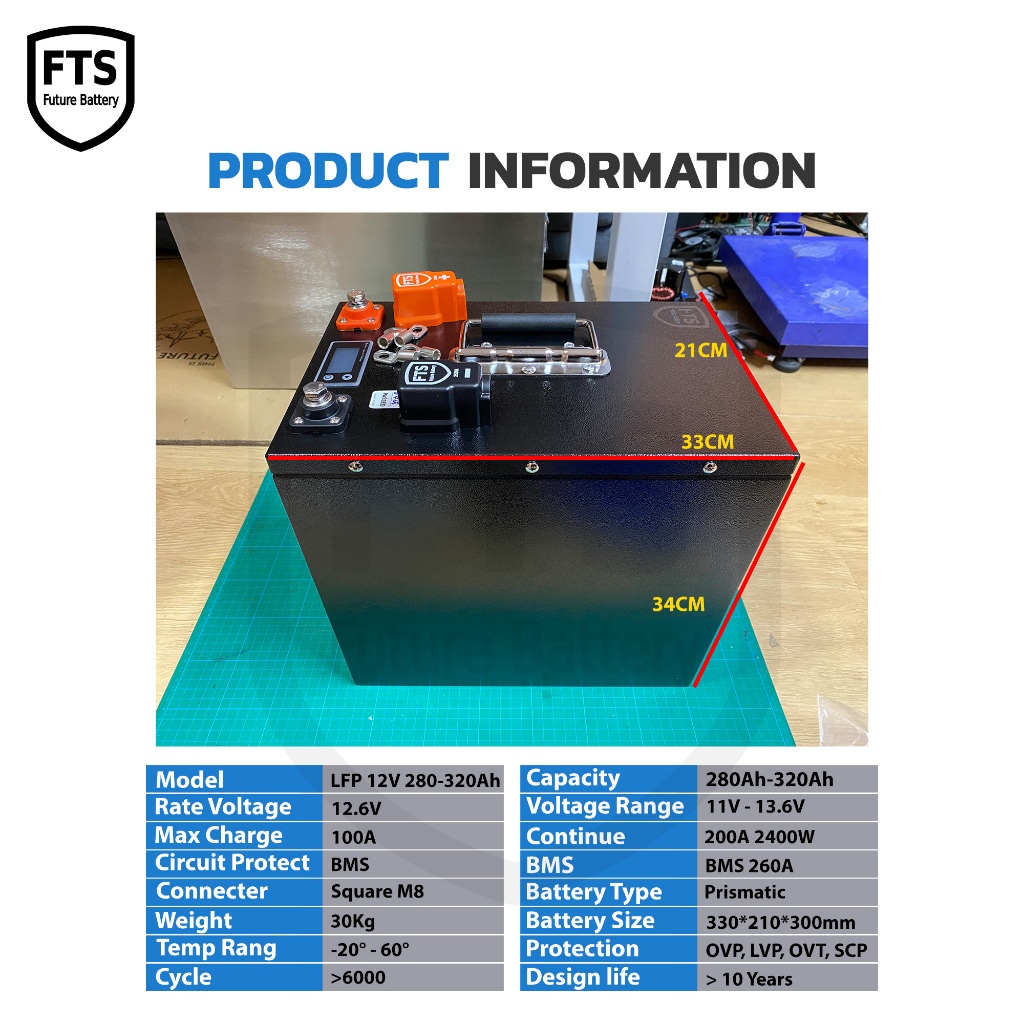 LFP Battery 12v 120, 240,280,314Ah