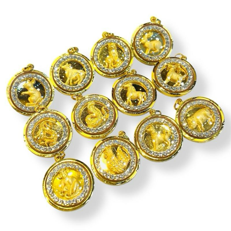 จี้นักษัตร กรอบทอง 75%(18k) มีใบประกัน KPTGOLD