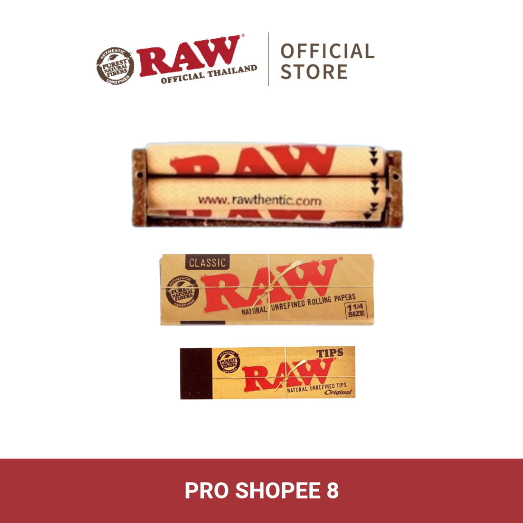 [Set สุดคุ้ม] Raw 79mm King Size Cigarette Rolling Machine ที่มาพร้อมกระดาษโรลและกรองในตัว โปรโมชั่นสุดพิเศษจาก RAW