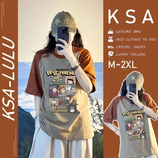 เสื้อยืดแฟชั่นผู้หญิงกําลังฮิตใหม่ล่าสุด oversize เสื้อผ้าคนอ้วนไซส์ใหญ่ เสื้อโอเวอร์ไซส์เกาหลี ลายการ์ตูนน่ารักๆ สวยๆ