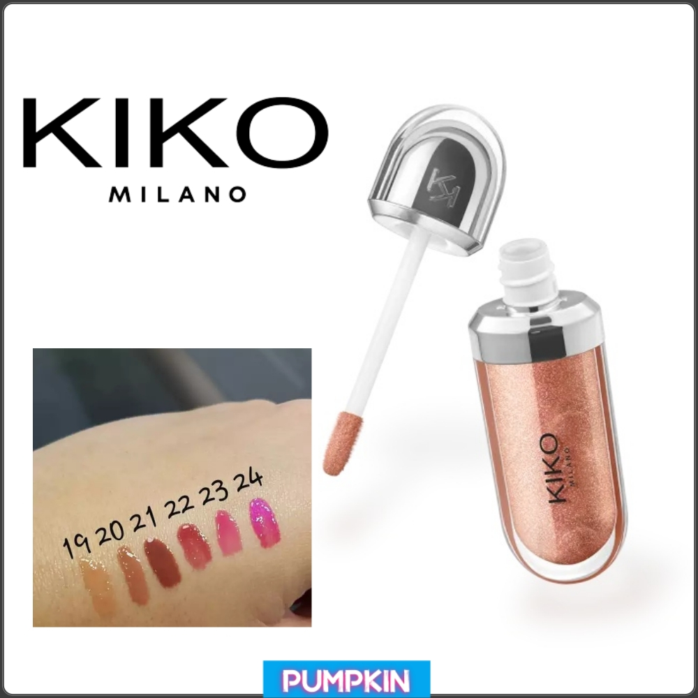 【💄พร้อมส่ง💯】KIKO MILANO 3d Hydra Lipgloss ทรีดี ไฮดร้า ลิปกลอส #01#04#18#19#20#21