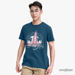 GALLOP : Graphic Tee เสื้อยืดพิมพ์ลาย ผ้าคอตตอนผู้ชาย รุ่น G…