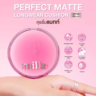 (แบบซอง) Mille Perfect Matte Long Wear Cushion SPF50 PA+++ มิลเล่ เพอร์เฟ็กต์ แมทท์ ลอง แวร์ คุชชั่น 6g