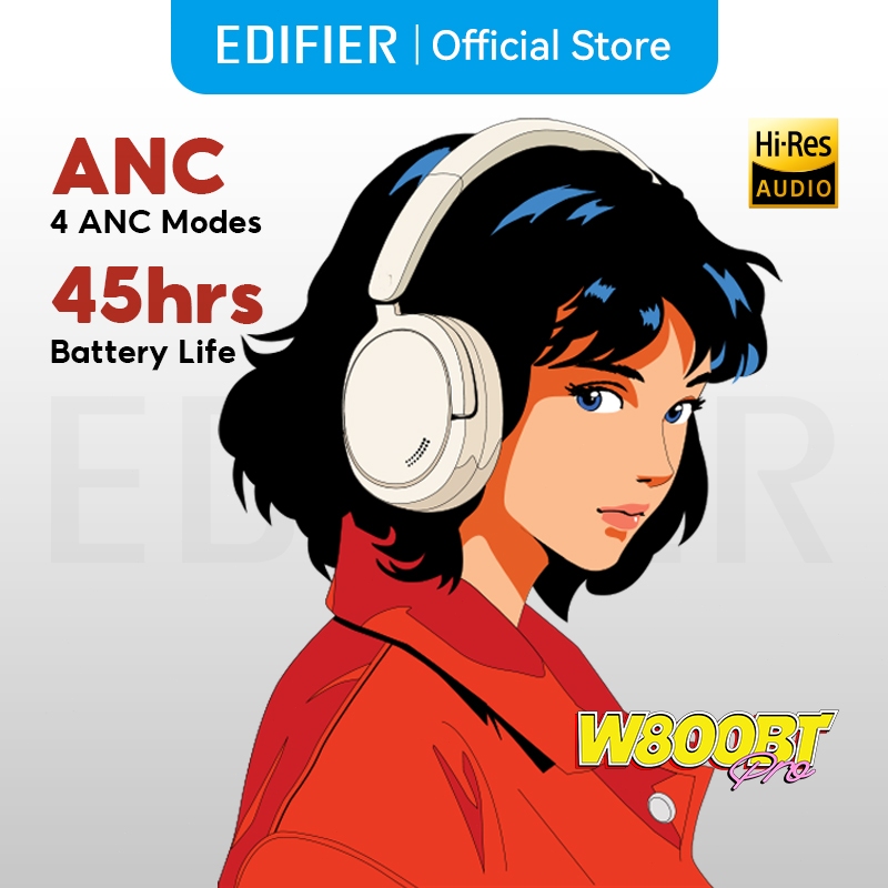 Edifier W800BT Pro ArtPack หูฟังไร้สายแบบครอบหูพร้อมระบบตัดเสียงรบกวน Bluetooth V5.4 การโทรที่ชัดเจน