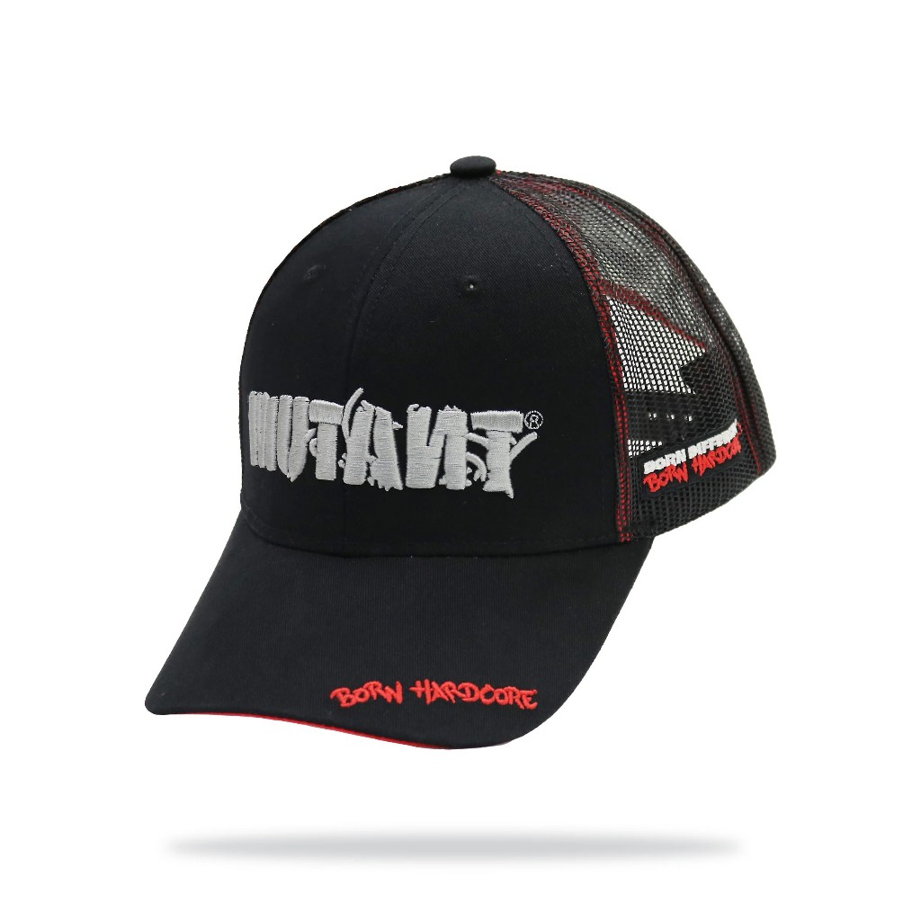 Mutant Born Hardcore Baseball Cap (Black&Red) ของแท้