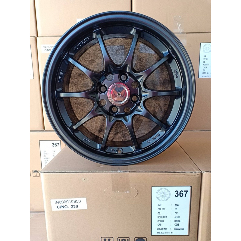 ล้อแม็กใหม่ SSW 367 Ce28 4รู100 ET35 ดำด้าน 7-15นิ้ว