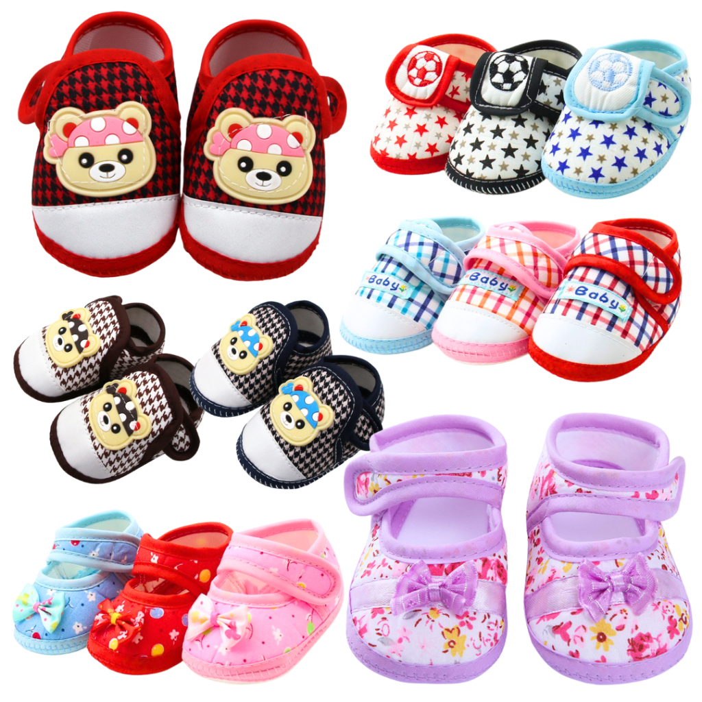 (10ลาย) มาใหม่! รองเท้าเด็กอ่อน/เด็กหัดเดิน รองเท้าเด็ก (พร้อมส่งในไทย!!)