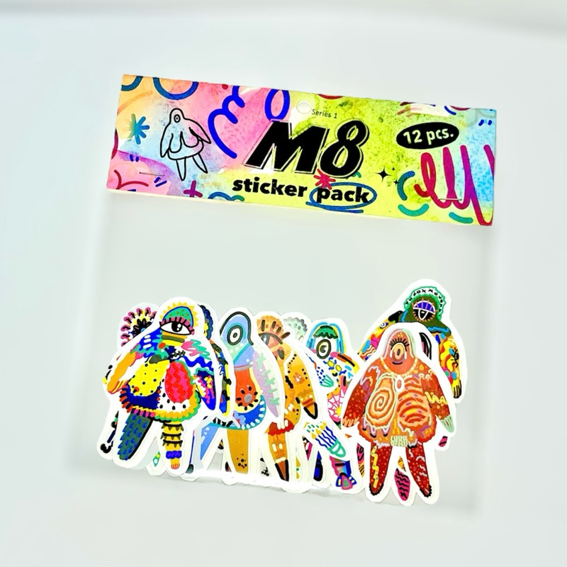 สติกเกอร์ M8 12 ชิ้น