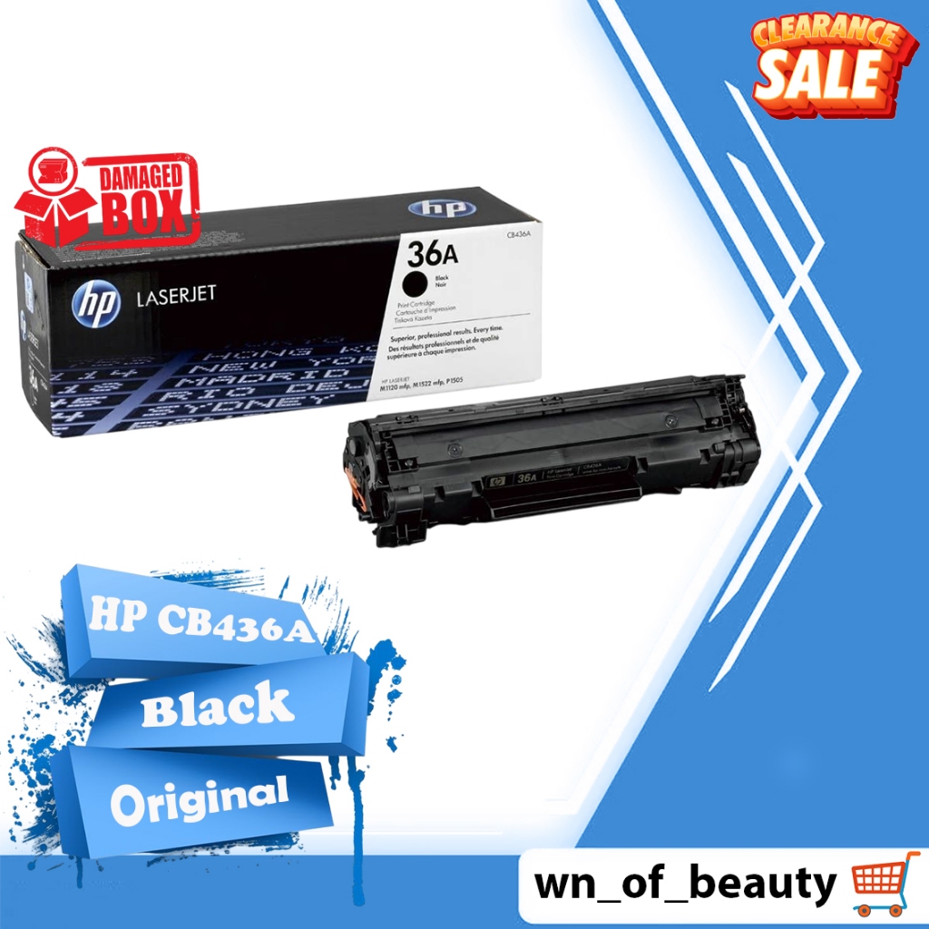หมึกพิมพ์ HP 36A (CB436A) , (CB436AC)หมึกเลเซอร์เจ็ท แท้100% สินค้าขายโล๊ะสต๊อก