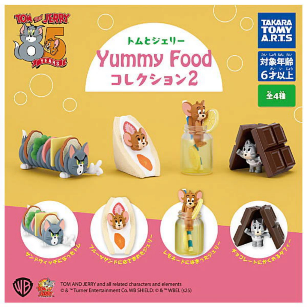 🌟พร้อมส่ง🌟 กาชาปอง Tom and Jerry Yummy Food Collection Part.2