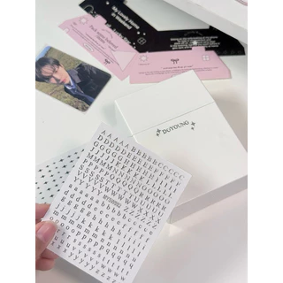 [พร้อมส่ง] สติกเกอร์ตัวอักษร (มีให้เลือก2ลาย)