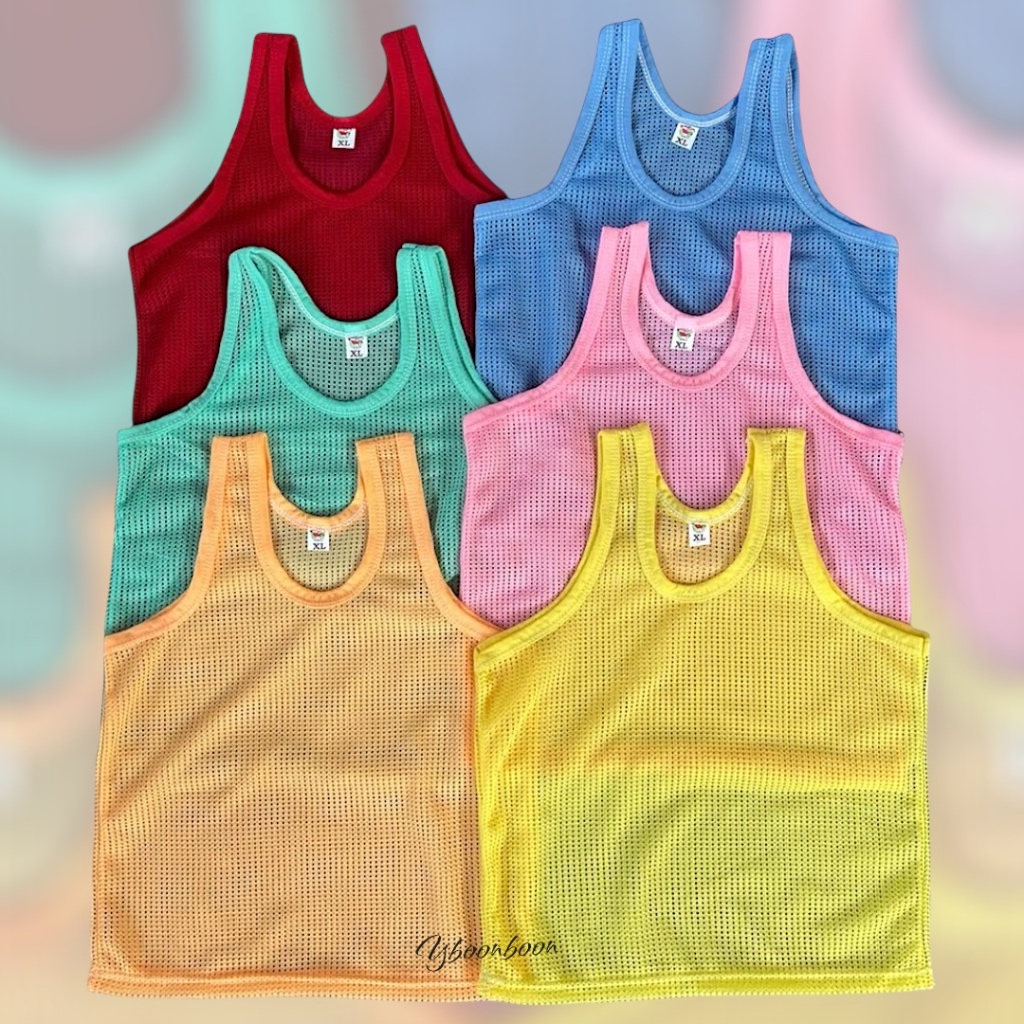 เสื้อกล้ามรูเด็ก เสื้อกล้ามเด็กใส่หน้าร้อน ผ้าใส่สบาย สีสดใส รอบอก18นิ้ว-30นิ้ว