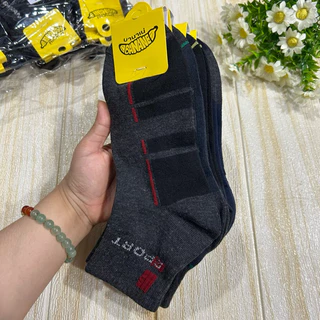 Banana ถุงเท้าข้อกลางใส่ทำงาน ยกโหล 12คู่ ขนาดฟรีไซส์ 37-45 มีสีดำล้วน สีขาว ลายสปอร์ต ผ้าดี ผ้านิ่ม พร้อมส่งจ้า