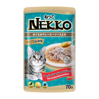 Nekko เพาซ์ (ยกโหล 12 ซอง) อาหารเปียกแมวเน็กโกะ 70g.