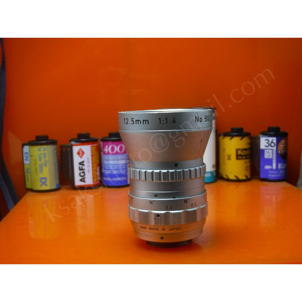 เลนส์ Cosmicar televition 12.5 mm f1.4 c mount