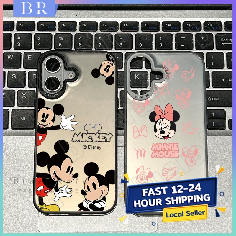 🔥เคสโทรศัพท์แอปเปิ้ล🔥ป้องกันการชนกันป้องกันสกปรก for IPhone16 11 12 13 14 15ProMax XS X XR 7/8P 14Plus มิกกี้เมาส์น่ารัก