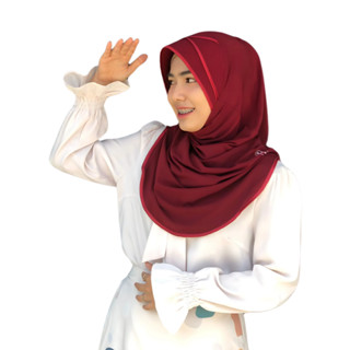 ผ้าคลุมฮิญาบ ไอทีวายหน้าตารางกุ้น สวมสำเร็จ