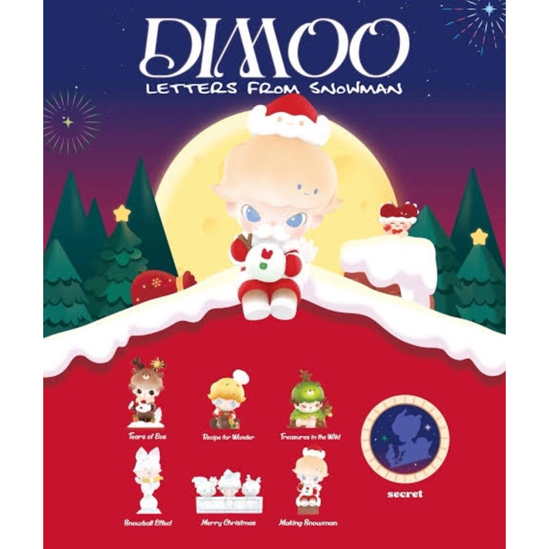 พร้อมส่ง ยกกล่อง dimoo letters from snowman เช็คการ์ดครบ6ตัวพร้อมกล่อง