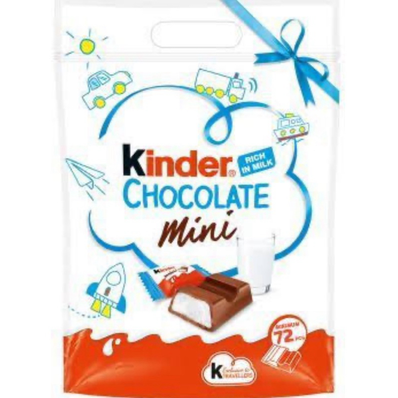 kinder chocolate mini 72 ชิ้น ถุงใหญ่
