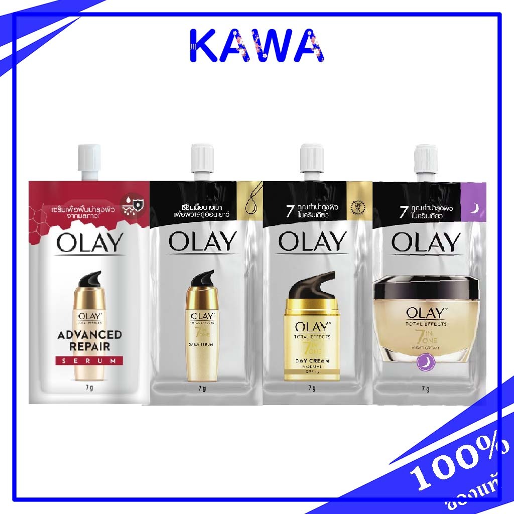 Olay Total Effects Serum, Day Cream, Night Cream