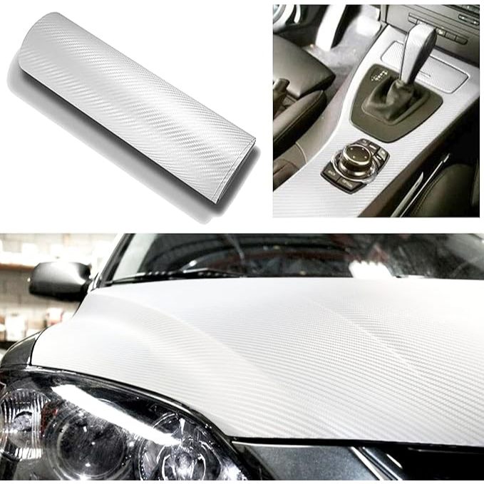 {เคฟล่าแท้ 100%}ถูกสุด(M)สติ๊กเกอร์ 27D เคฟล่าแท้ แบบเงา สีดำ สีแดง สีเงิน เงาสวยมากๆ - รูปที่ 2