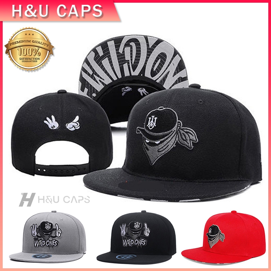 ใหม่เอี่ยม หมวกเบสบอล สไตล์ฮิปฮอป แฟชั่น กีฬา กิจกรรมกลางแจ้ง snapback cap สําหรับผู้หญิง และผู้ชาย สามารถปรับได้