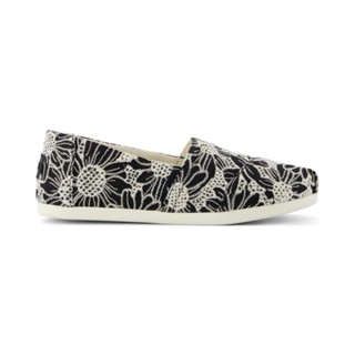 TOMS รองเท้าลำลองผู้หญิง สลิปออน รุ่น Alpargata Black Natura…