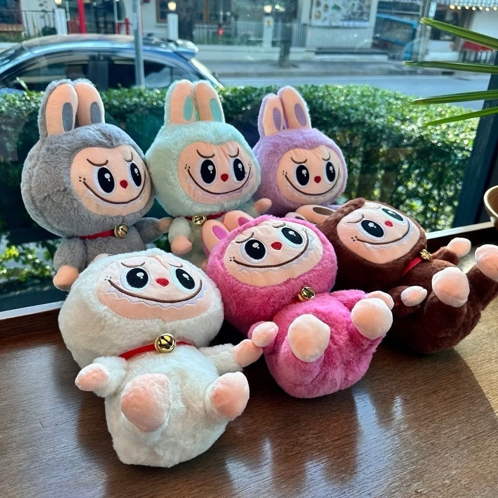 🚚พร้อมส่งในไทย🚚  J10181 ตุ๊กตาLabubuน่ารัก สีพาสเทลสวยมาก ลาบูบู้ ขนนุ่มนิ่ม ของฝาก ของขวัญ