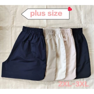 ✨Plus size ✨กางเกงขาสั้นสาวอวบ ผ้าคอตตอนหนา 2XL-3XL
