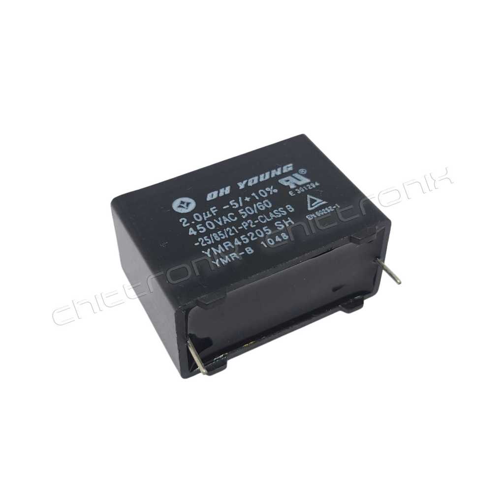 2.0uF 450VAC 50/60Hz Capacitor คาปาซิเตอร์ C ตัวเก็บประจุ ยี่ห้อ OH YOUNG