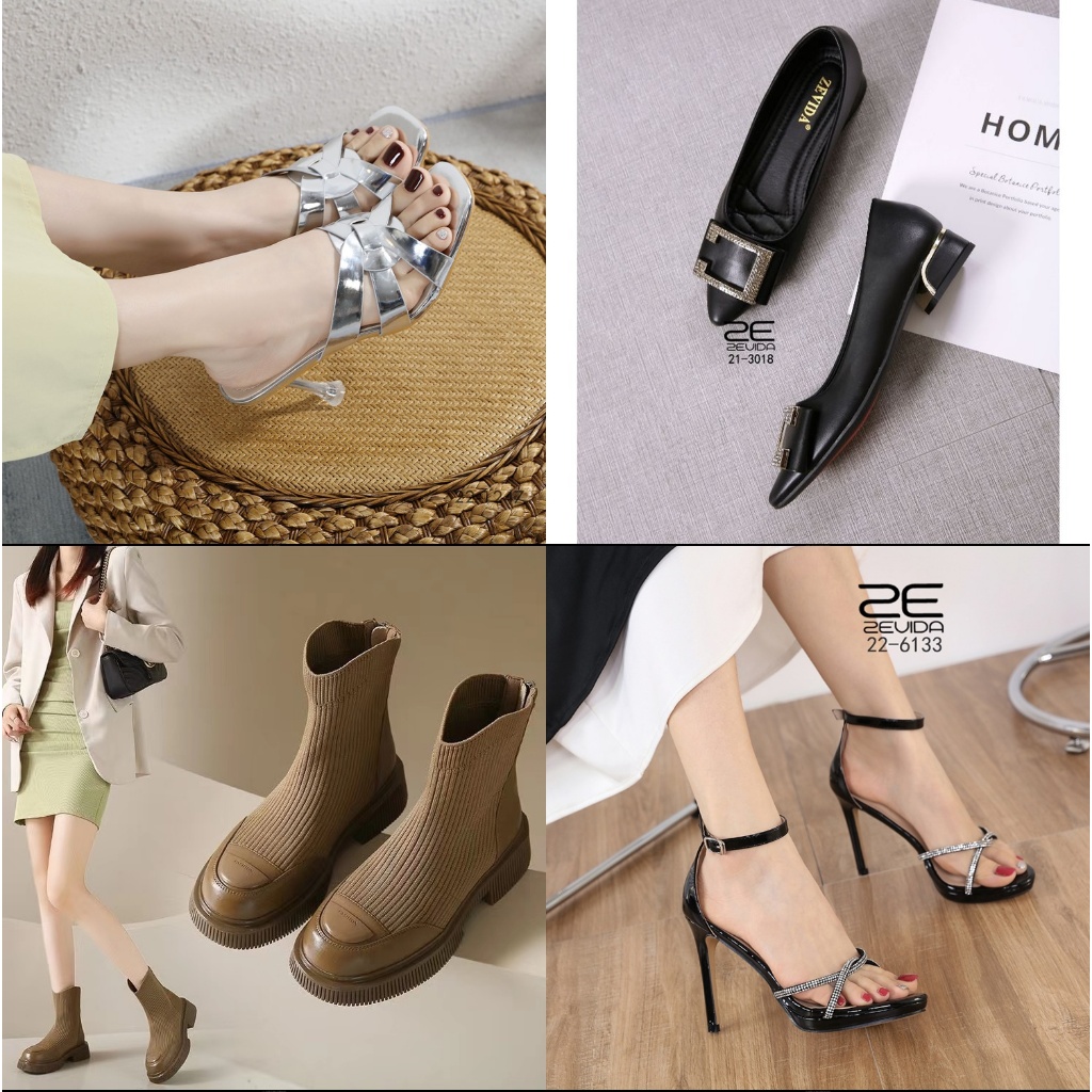 [ Clearance Sale ] รองเท้าส้นสูง/รองเท้าแตะ/บูท/คัทชู  ไซส์ 36