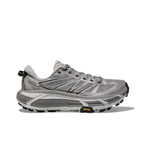 ของแท้ 100% HOKA ONE ONE Mafate Speed 2  Black /Grayish blue/ White grey/Silver grey รองเท้าผ้าใบสำหรับผู้ชาย และผู้หญิ ราคา ถูกที่สุด ดีลบีเคเค แกลเลอรีภาพที่ 8