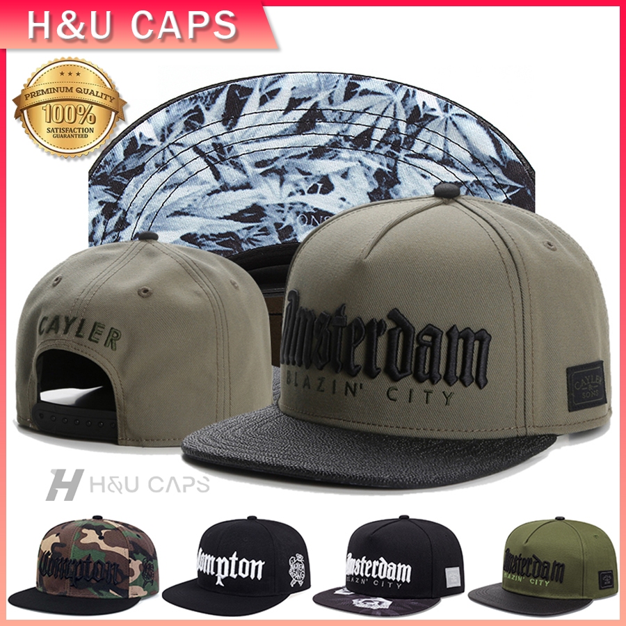 หมวกเบสบอล สไตล์ฮิปฮอป ปักลายตัวอักษร แฟชั่น กีฬา snapback cap สําหรับผู้หญิง และผู้ชาย สามารถปรับได้