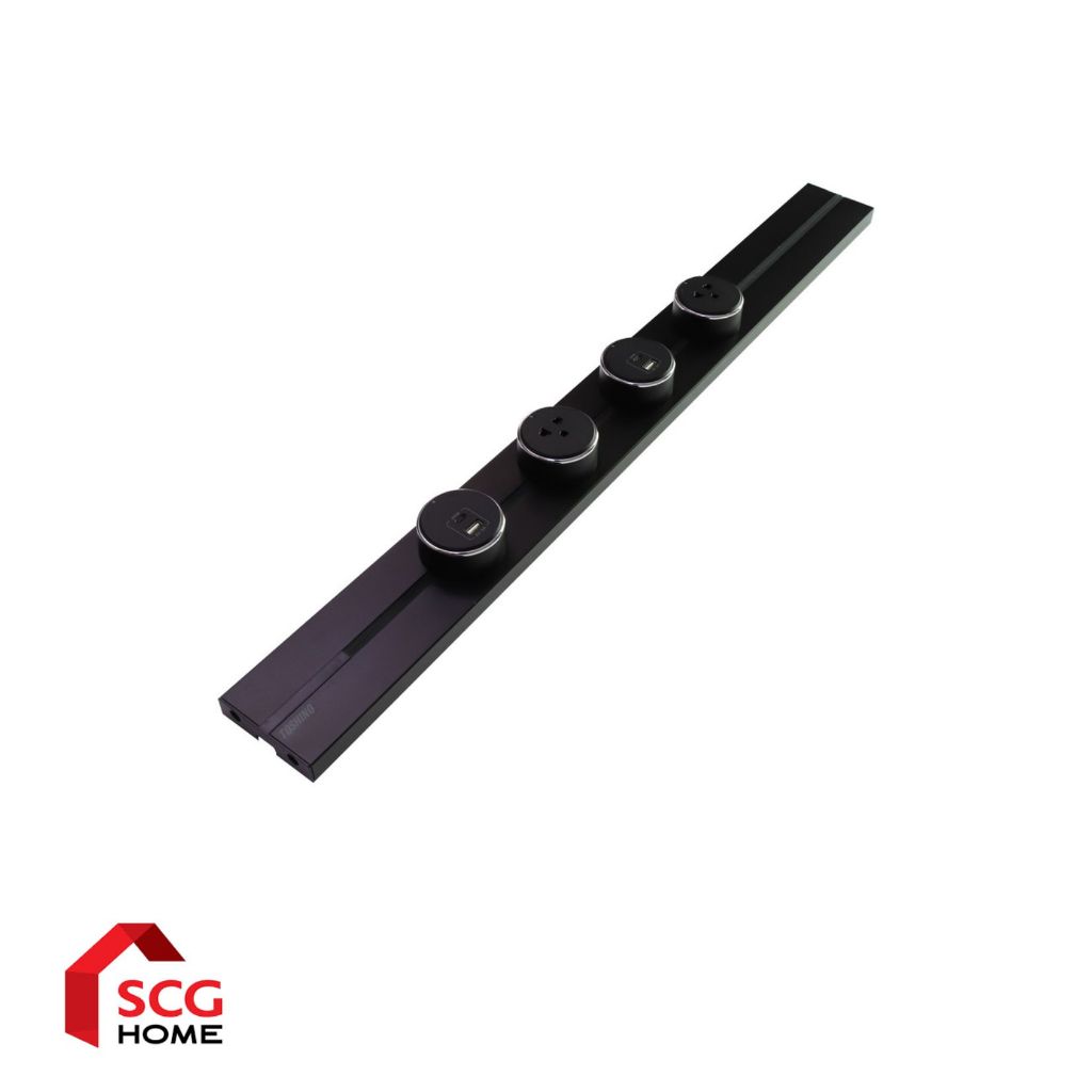 TOSHINO ราง Power Track (เฉพาะตัวราง) รุ่น PT-60 32A 8000W ยาว 60 cm. ไม่รวมติดตั้ง