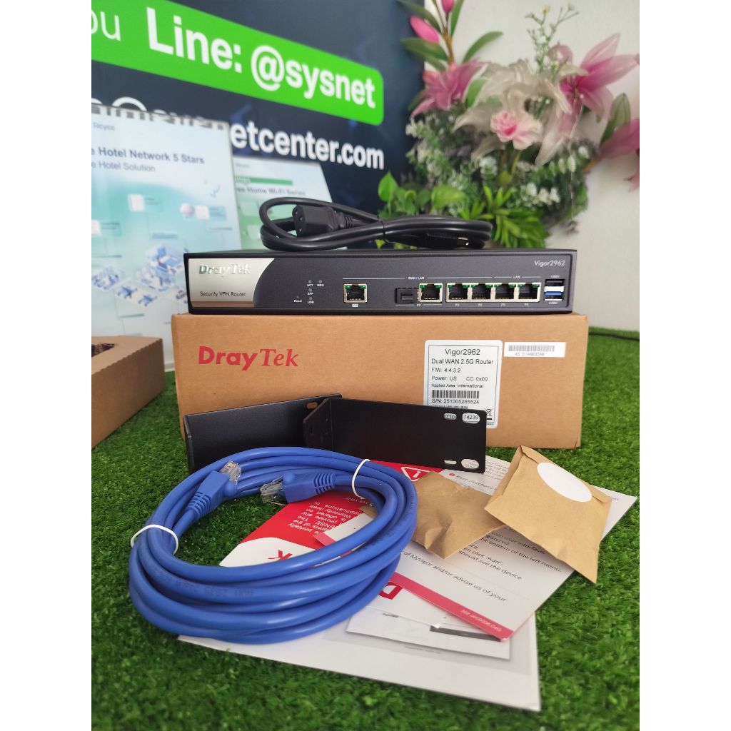 DrayTek Vigor2962 Dual-WAN Load Balance VPN Router รองรับ Internet 2.2Gbps *ออกใบกำกับภาษีได้*