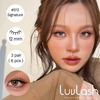 #S12 (Signature 12) 12mm. ขนตาปลอมจับช่อสไตล์เกาหลี
