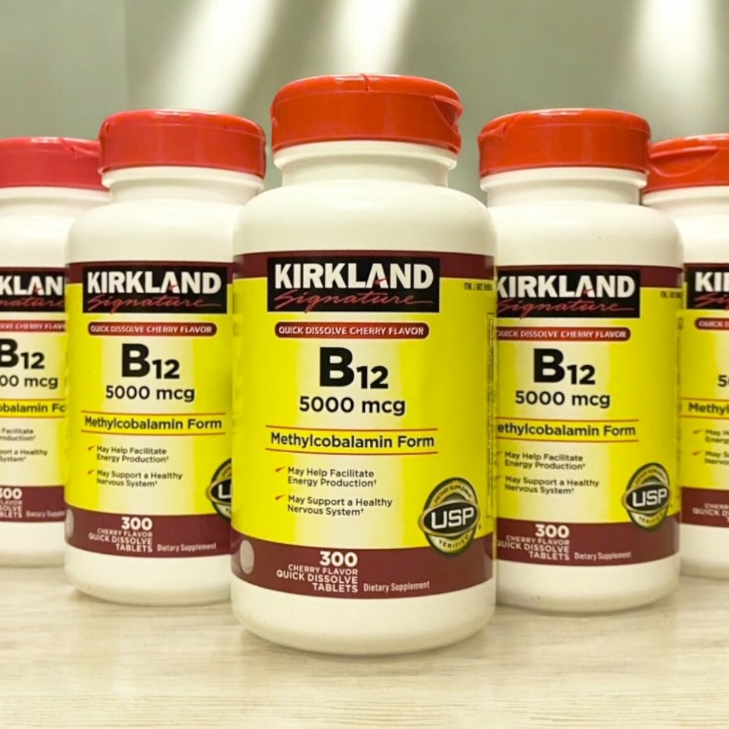 แท้100%🔥Exp.08/2029🔥Kirkland B12 5000 mcg 300 Tablets