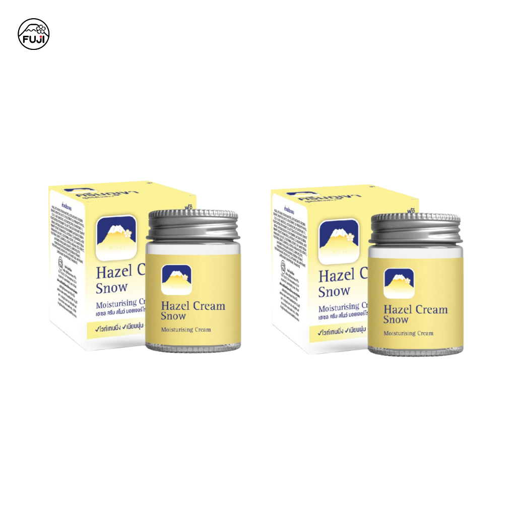 [2 กระปุก] ครีมภูเขา ฟูจิ เฮเซล ครีม สโนว์ มอยเจอร์ไรซิ่งครีม 30 ก. (แบบขวด) FUJI HAZEL CREAM SNOW MOISTURISING CREAM 30