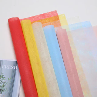 กระดาษห่อช่อดอกไม้ ผ้าฝ้าย 28แผ่น ขนาด 48x48cm สําหรับบรรจุช่อดอกไม้ DIY