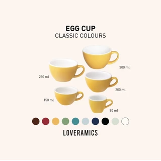 LOVERAMICS แก้วกาแฟเซรามิค รุ่น EGG Cup - Classic Colors