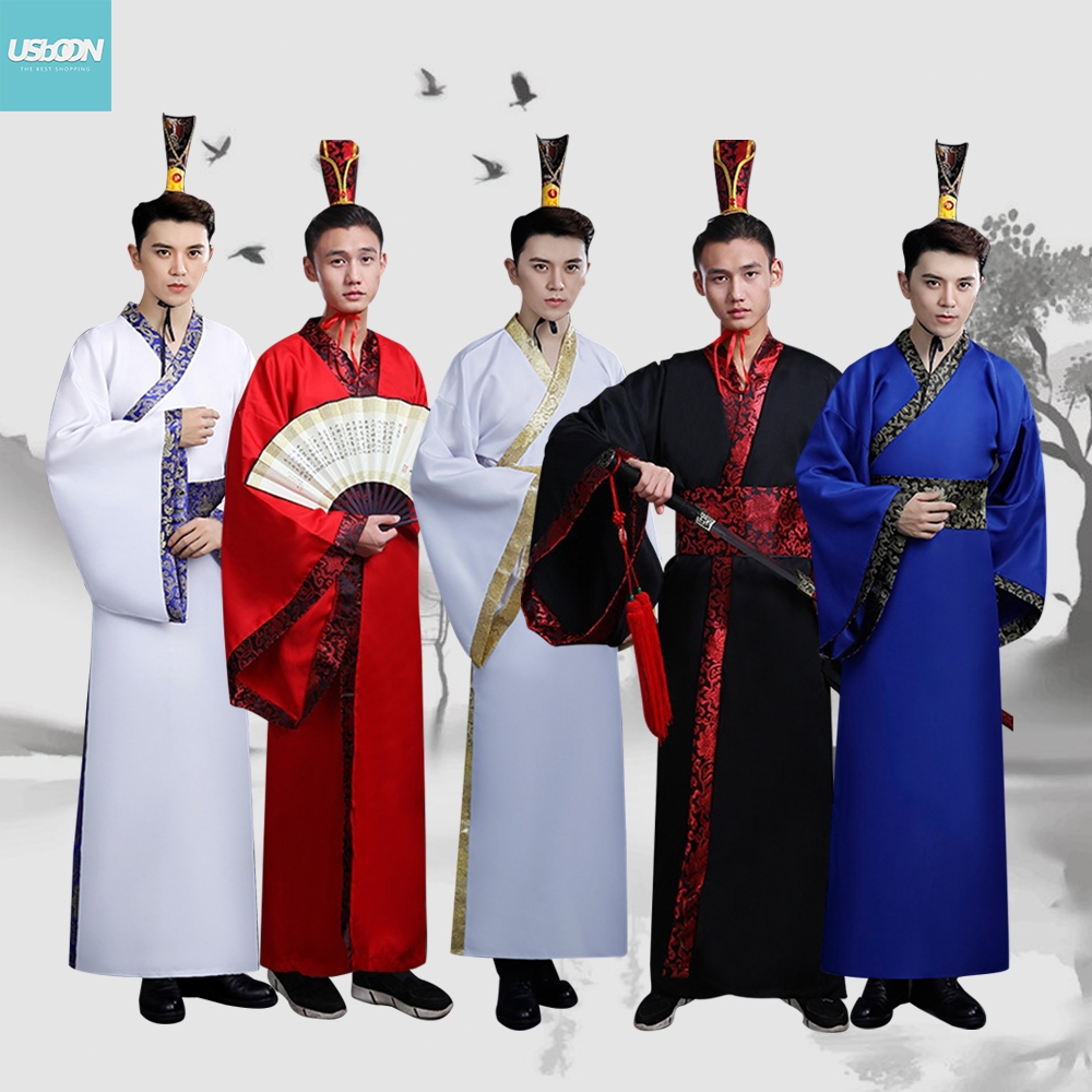 ชุดฮ่องเต้ จีนโบราณ ผู้ชาย เหมาะสำหรับการแสดงละคร มีให้เลือกหลายสี