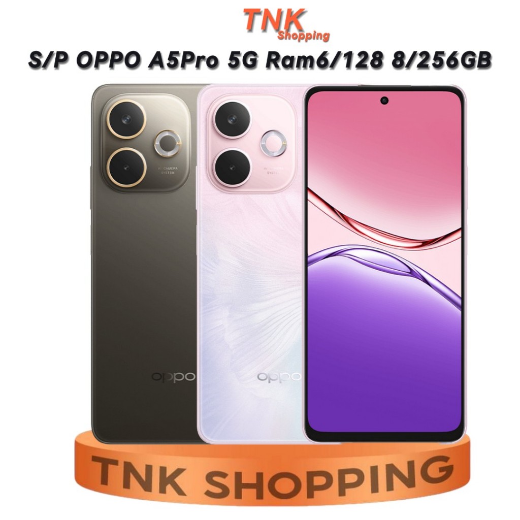 OPPO A5 Pro 5G Ram6/128 8/256GB รับประกันศูนย์ไทย