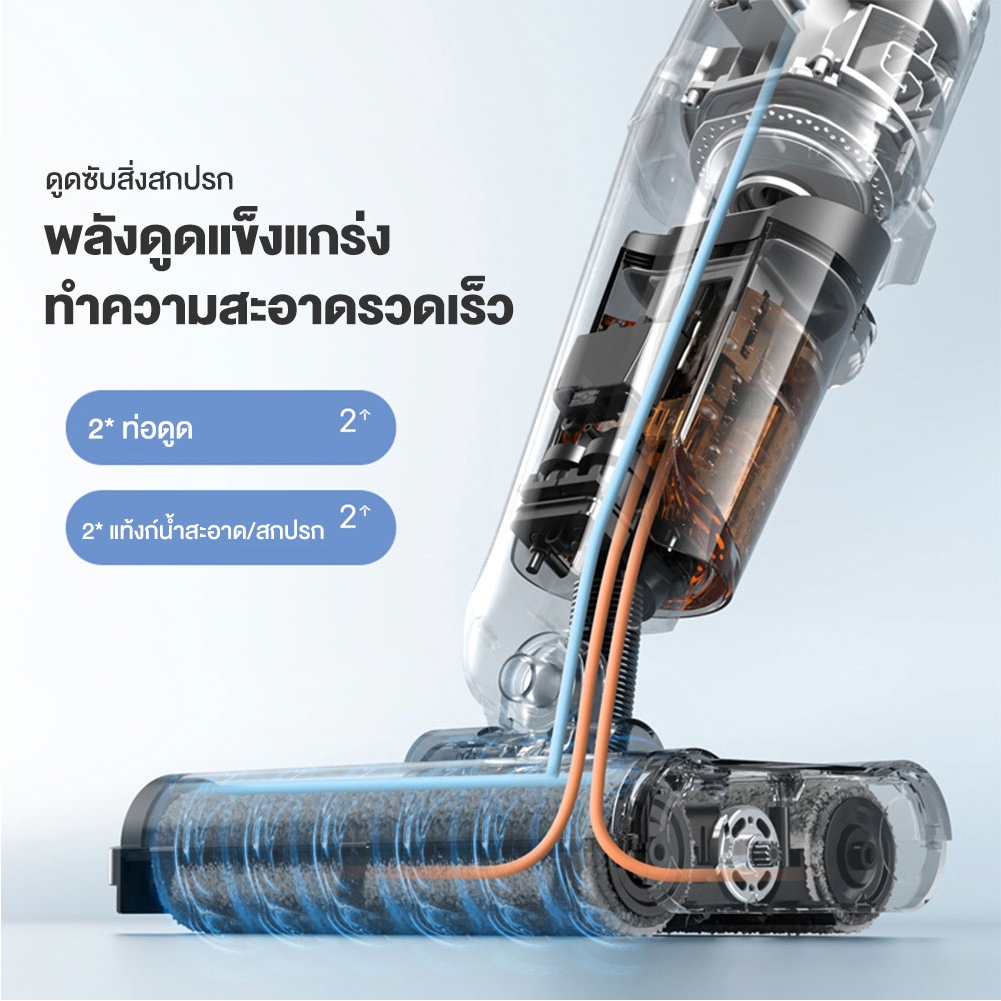 Deerma VX20 Wet & Dry Vacuum Cleaner เครื่องล้างพื้น ครื่องดูดฝุ่นขัดพื้น 2in1 เครื่องดูดฝุ่น - รูปที่ 3