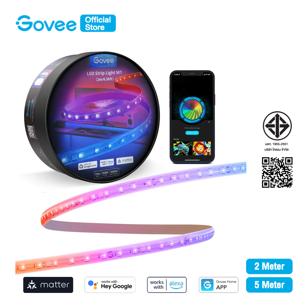 ไฟเส้น Govee RGBICW LED Strip Lights - Matter Version