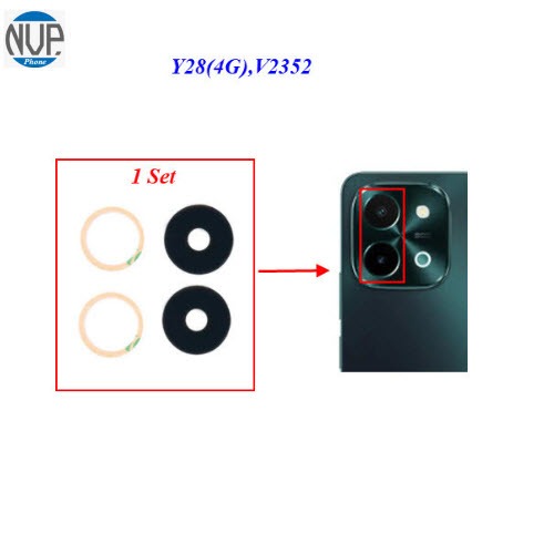 ชุดกระจกเลนส์กล้อง Vivo Y28(4G),V2352(1 Set)
