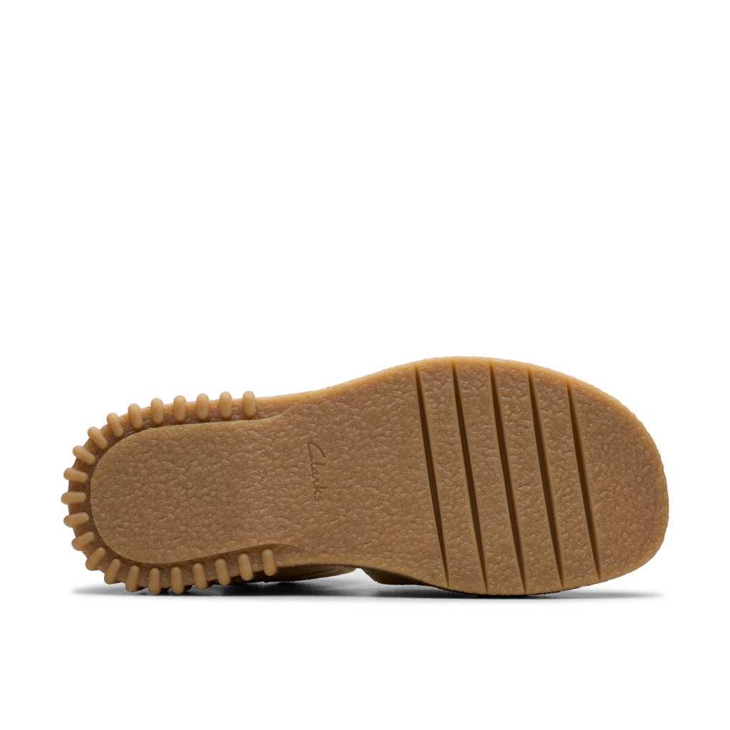 Clarks รุ่น EVAMAR WISH สี ECRU SUEDE รองเท้าแตะรัดส้น หนังกลับ คุณภาพดี ใส่สบาย